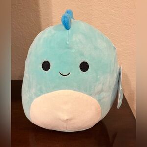 BRAND NEW Squishmallows 8” Ben The Teal Dinosaur With White Belly Plush